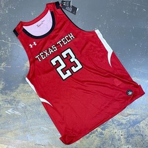 Under Armor Texas Tech Red Raiders Basketball Jersey Medium 23 NCAA